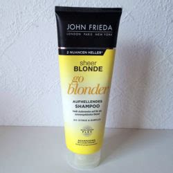 Test Shampoo John Frieda Sheer Blonde Go Blonder Farb Aufhellendes