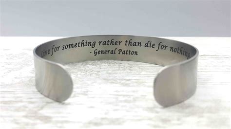 Custom Military Bracelet Stainless Steel Cuff Honor The Fallen Etsy