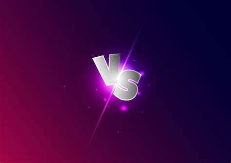 Versus Letters Symbole De Comp Tition Brillant Lettres Vs Vecteur