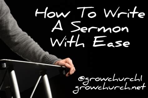 How To Write A Sermon With Ease Take The Stress Out Of It