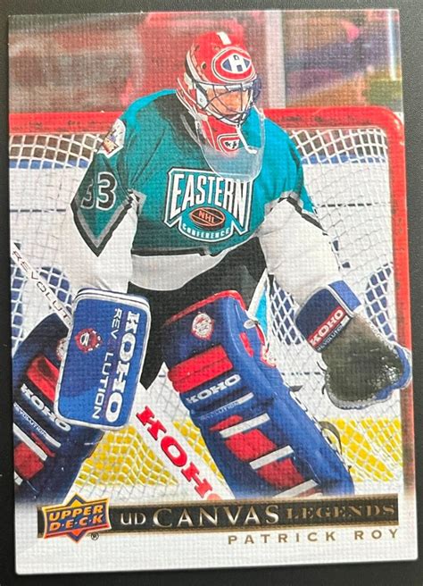 Karta Nhl Patrick Roy Ud Canvas Legends Sp Signature Legends Aukro