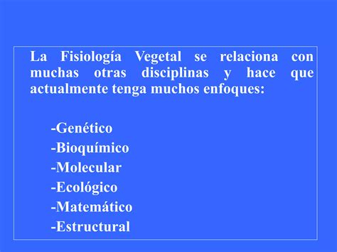 Tema 1 Introduccion A La Fisiologia Vegetal PPT Descarga Gratuita