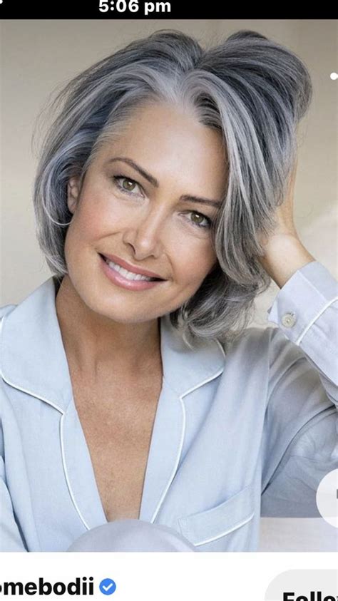 50 Glamorous Bang Hairstyles For Older Women With Gray Hair That Will