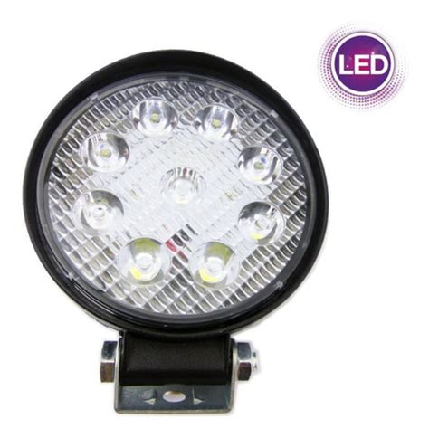 Pack 5 U Neblinero 9 Led 12v Redondo Set X 1 Pieza Cuotas Sin