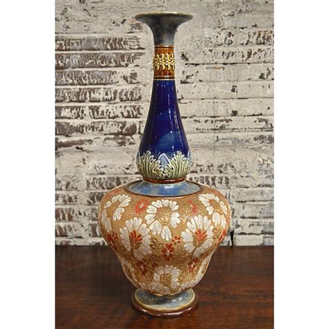 Late 19th Century Royal Doulton Slater's Patent Vase | Chairish