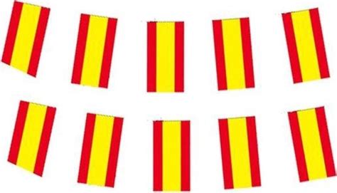 X Papieren Slinger Spanje Meter Spaanse Vlag Supporter