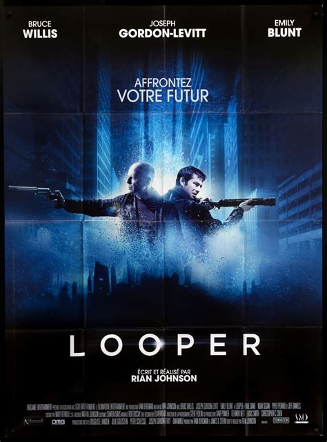 Looper 2012 Original French Grande Movie Poster Original Film Art