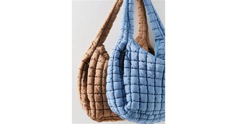 Free People Fp Movement Quilted Carryall In Dusty Blue Blue Lyst