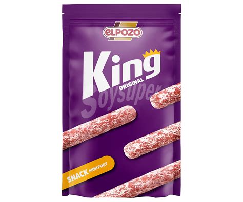 EL POZO KING ORIGINAL Mini Fuets Extra Ideales Para Tomar Como Snack 50 G