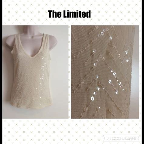 Nude Iridescent Sequin Chevron Glamour Top
