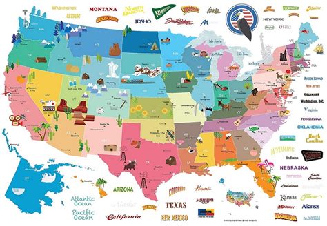 Capitales Des Usa Carte Voyage Carte Plan