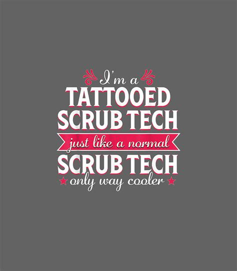 Surgical Tech Scrub Technologist Funny Tattoo Medical Digital Art By