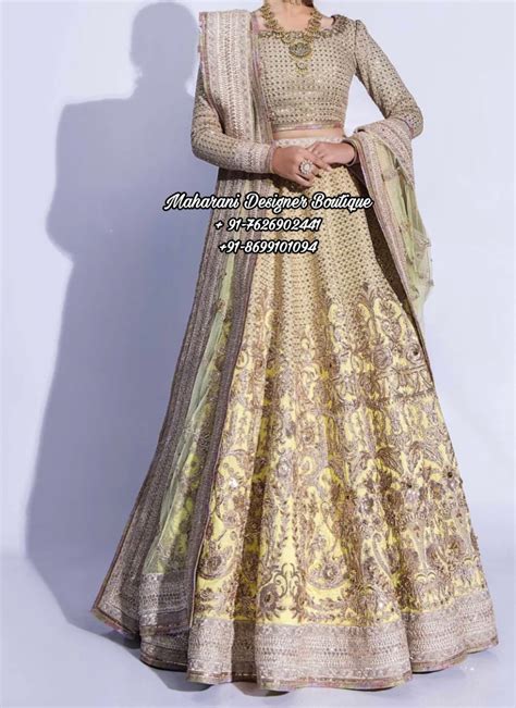 Price Of Designer Bridal Lehenga Maharani Designer Boutique