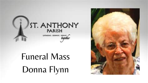 Funeral Mass Donna Flynn Youtube