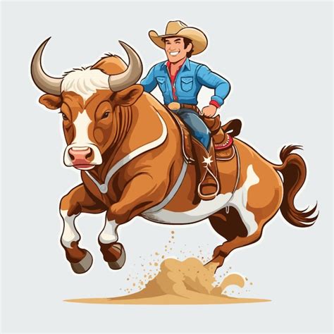 Premium Vector Rodeo Bull Vector