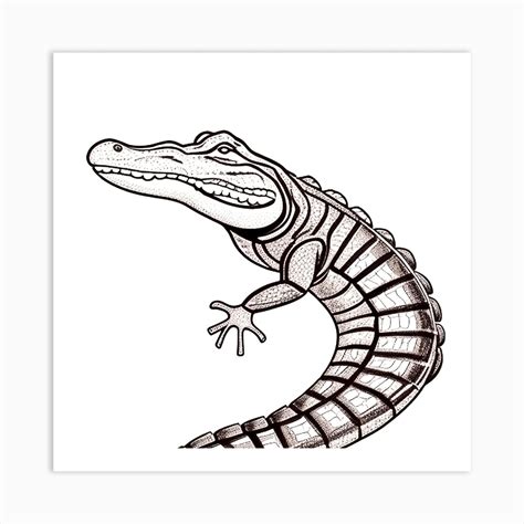 Alligator 1 Art Print By Mdsarts Fy