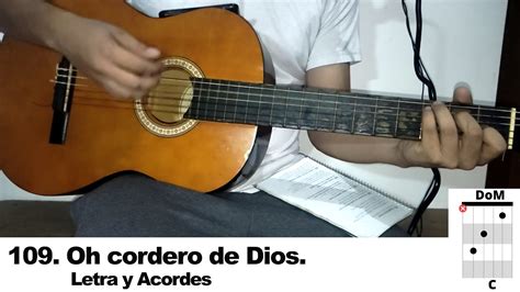 Oh Cordero De Dios Letra Y Acordes Tutorial Guitarra 109 YouTube