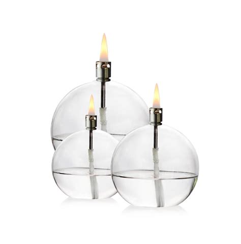 Set Lampes Huile Boule Verre Vessiere Cristaux