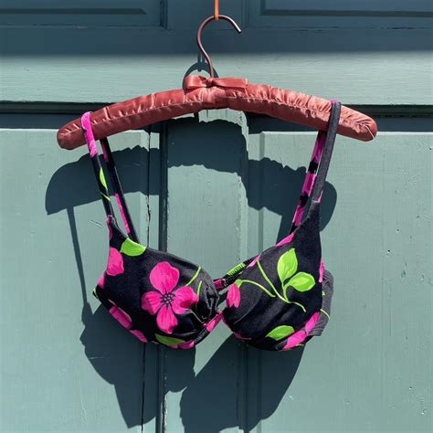 Amazing Vintage Floral Bikini Top Brand Catalina Depop