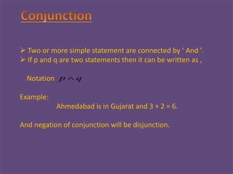 Conjunction And Disjunction