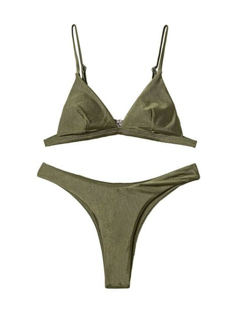 Olympic Stores Set Bikini Τριγωνάκι Brazil Χακί Skroutz gr