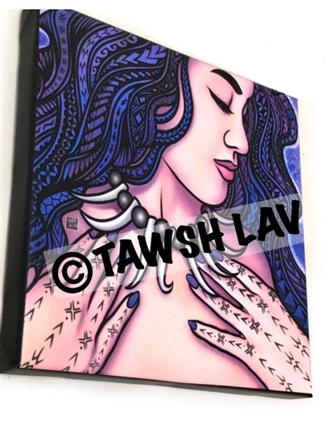 Samoan Teine Tualima Tatau Polynesian Beauty Artwork on Canvas - Etsy