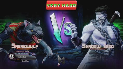 Killer Instinct Sabrewulf Vs Shadow Jago Very Hard Difficulty Youtube