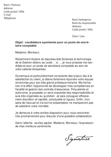 Modele De Lettre De Motivation Comptable Laboite Cv Fr