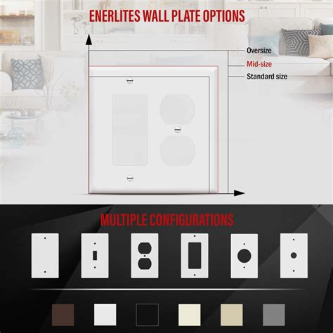 ENERLITES Combination Duplex Receptacle Outlet Decorator Switch Wall