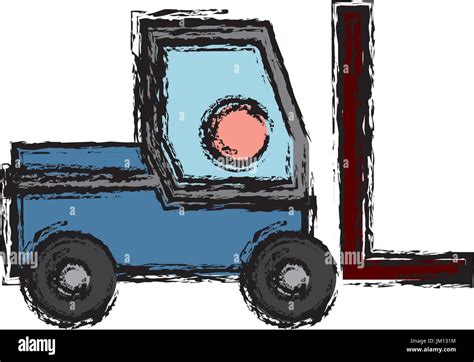 Forklift Truck Icon Stock Vector Image Art Alamy