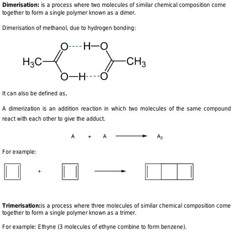 What Is Dimeriation And Trimerisation