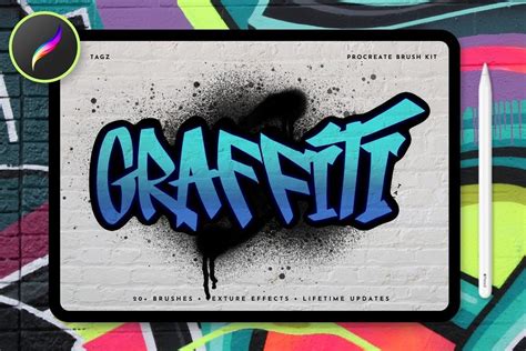 Procreate Graffiti Brush Kit Etsy