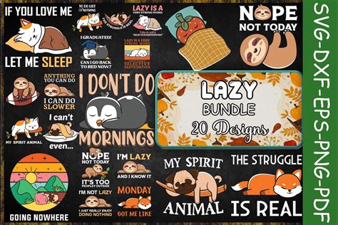 Lazy Svg Bundle Bundle · Creative Fabrica