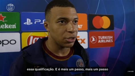 Mbappé diz para torcida festejar É mais um passo rumo a final em