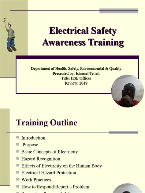 Electrical Training Awareness Ppt 2020 Pdf Occupational Safety And