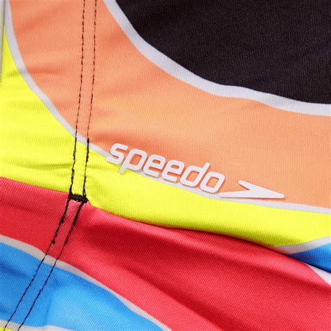 Women S Flu Nte Print Long Sleeve Bikini Crop Top Black Speedo Usa