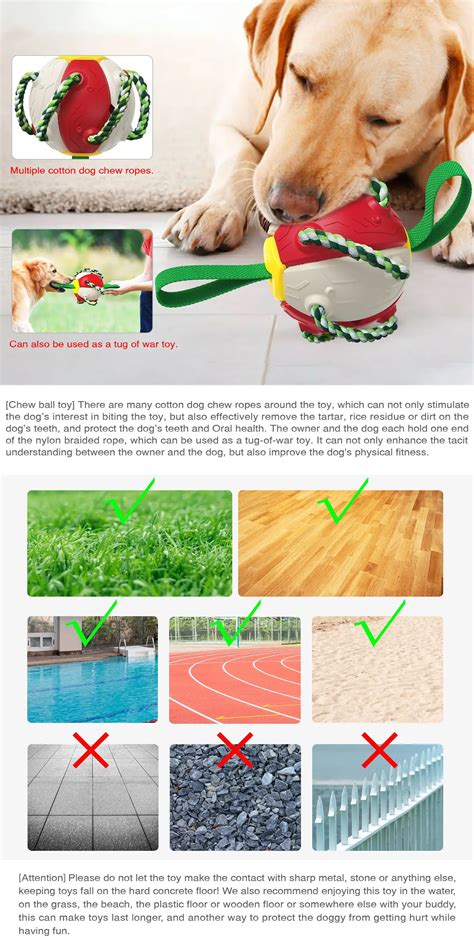 Indestructible Dog Flying Saucer Ball With Rope For Tug Of War