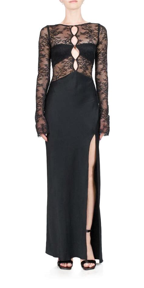 Bec And Bridge Nora Lace Long Sleeve Maxi Dress In Black Lyst