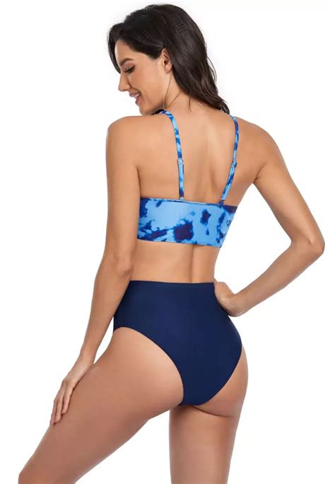 Buy Lycka Bhs European Lady Bikini Swimwear Blue Online