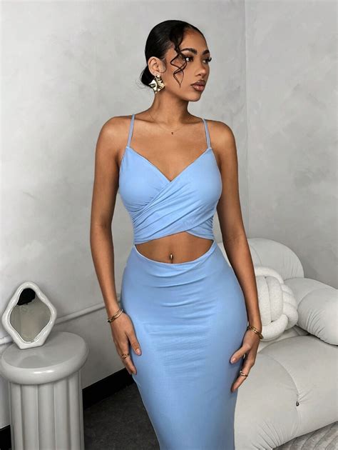 Shein Bae Vestido Longo Para Cerim Nia De Formatura Ou Festa De Mulher