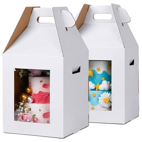 Buy Cake Boxes With Window Tall Cake Box Pcs X X Inch Cake Box