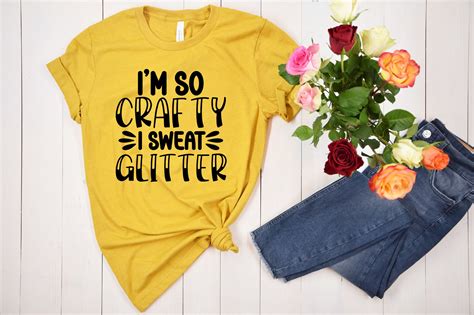 I M So Crafty I Sweat Glitter Graphic By Craft Svg Creative Fabrica