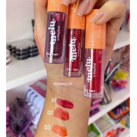 Lip Tint Gel Melu Ruby Rose Shopee Brasil