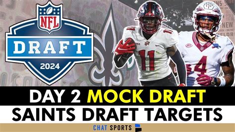 New Orleans Saints Day Nfl Mock Draft Top Remaining Draft Targets