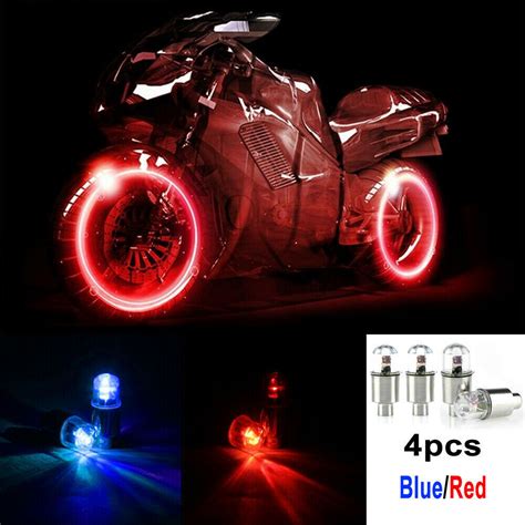 X Car Auto Wheel Tire Tyre Air Valve Stem Led Light Caps Cover