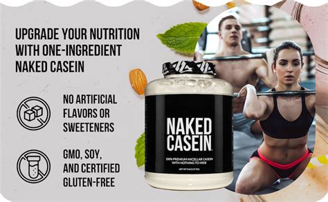 Amazon NAKED Nutrition Casein Lb Micellar Casein Protein Powder Bulk Gmo Free Gluten