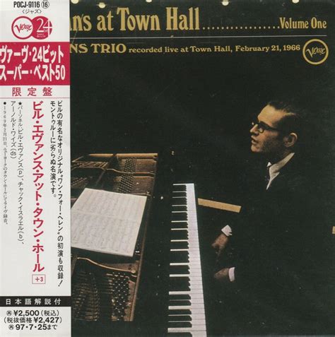 Alb M At Town Hall Volume One De Bill Evans Trio En Cdandlp