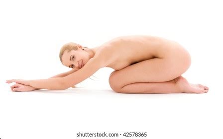 Picture Healthy Naked Woman Over White Stock Photo Shutterstock