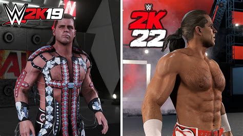 Wwe K Vs Wwe K Shawn Michaels Side By Side Comparison Youtube