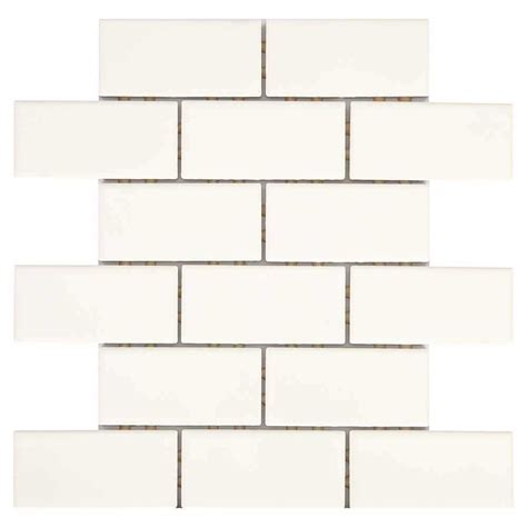 Daltile Restore Bright White In X In X Ceramic Mosaic Wall Tile